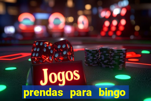 prendas para bingo de natal